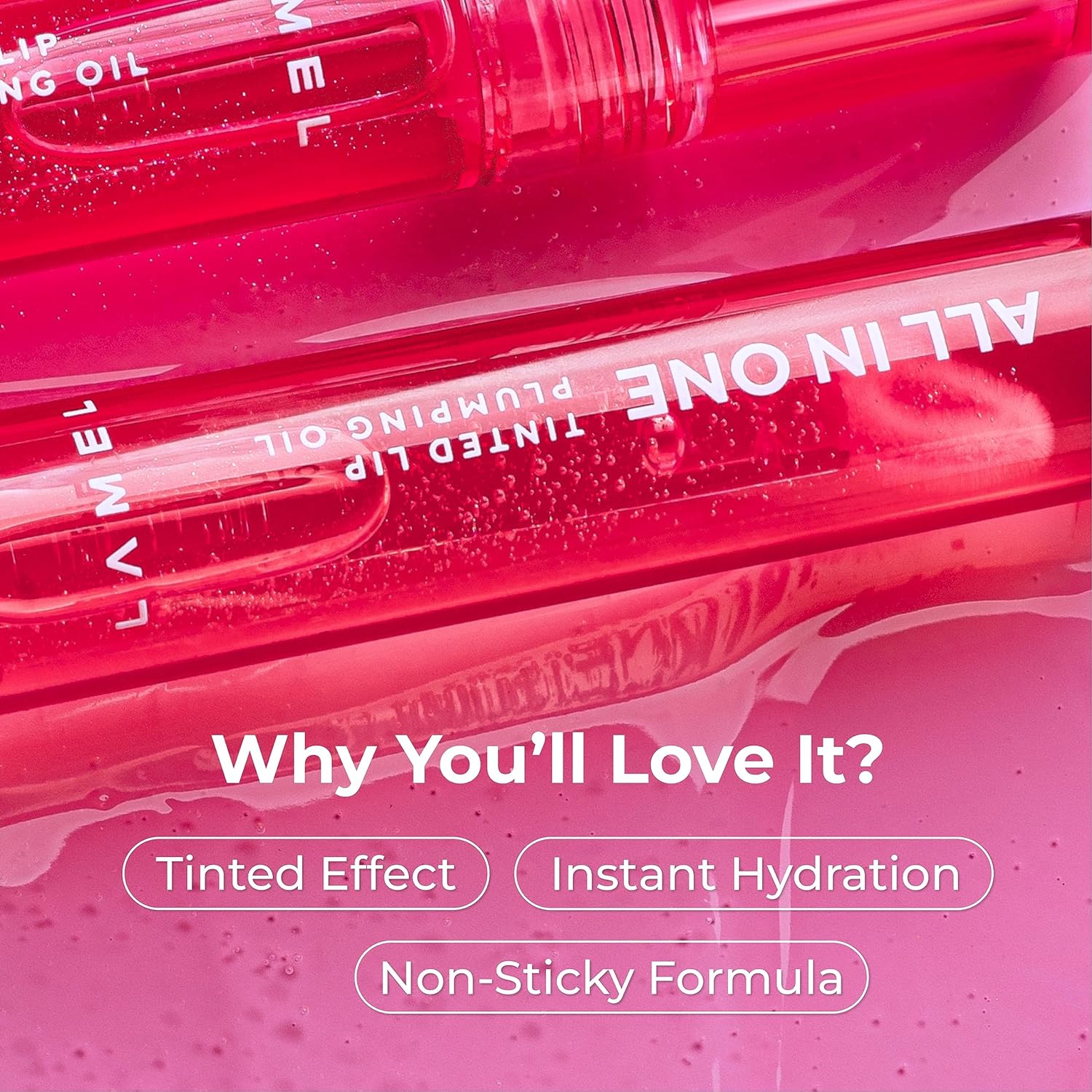 Lamel - All In One Lip Tinted Plumping Oil
