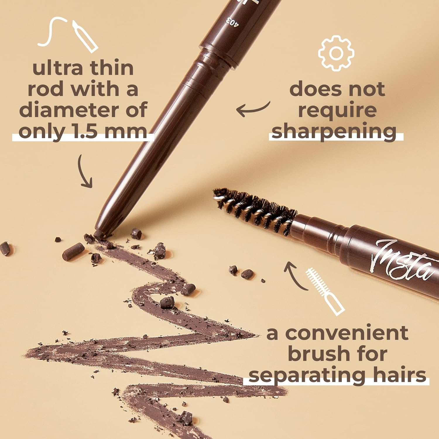 Lamel - Insta Micro Brow Pencil №403 Latte