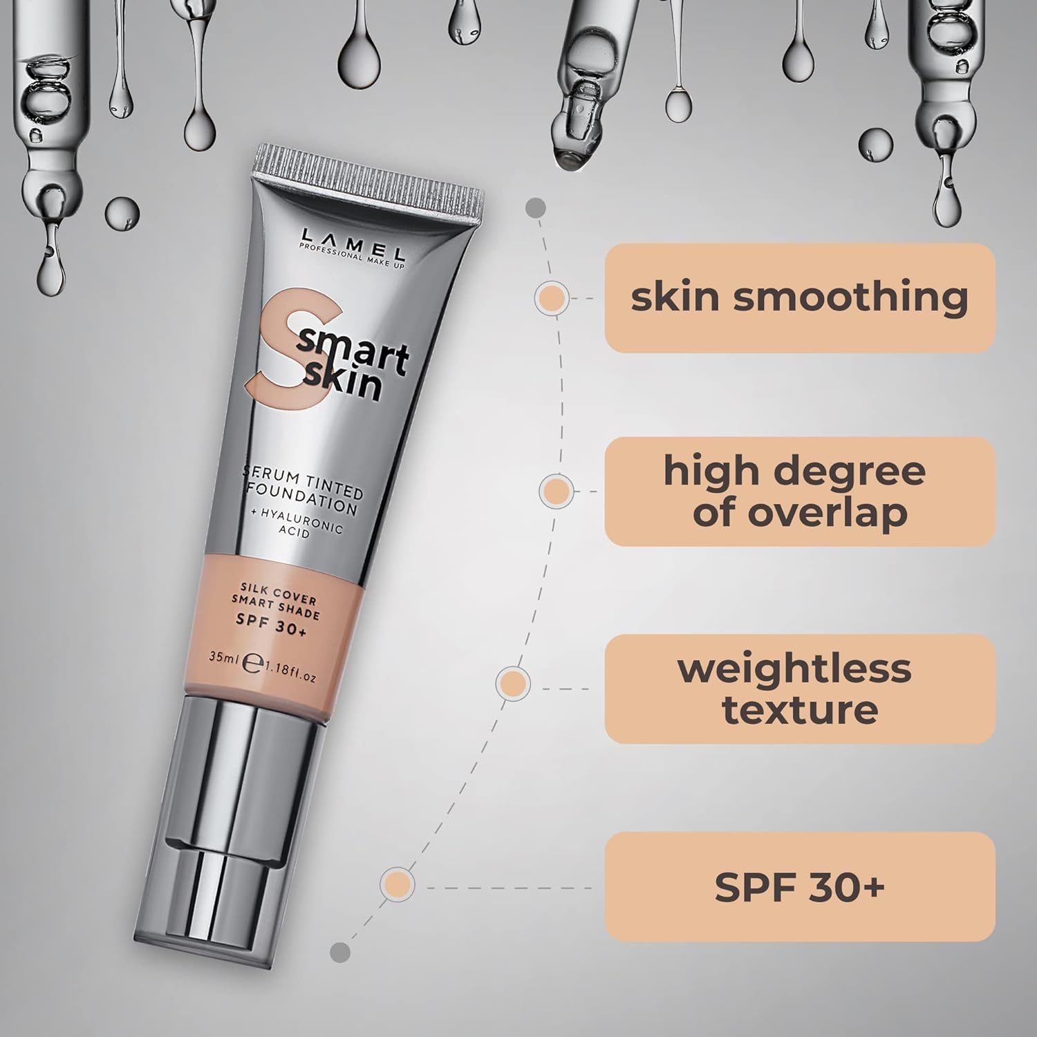 Lamel - Smart Skin Serum Tinted Foundation №402 Beige