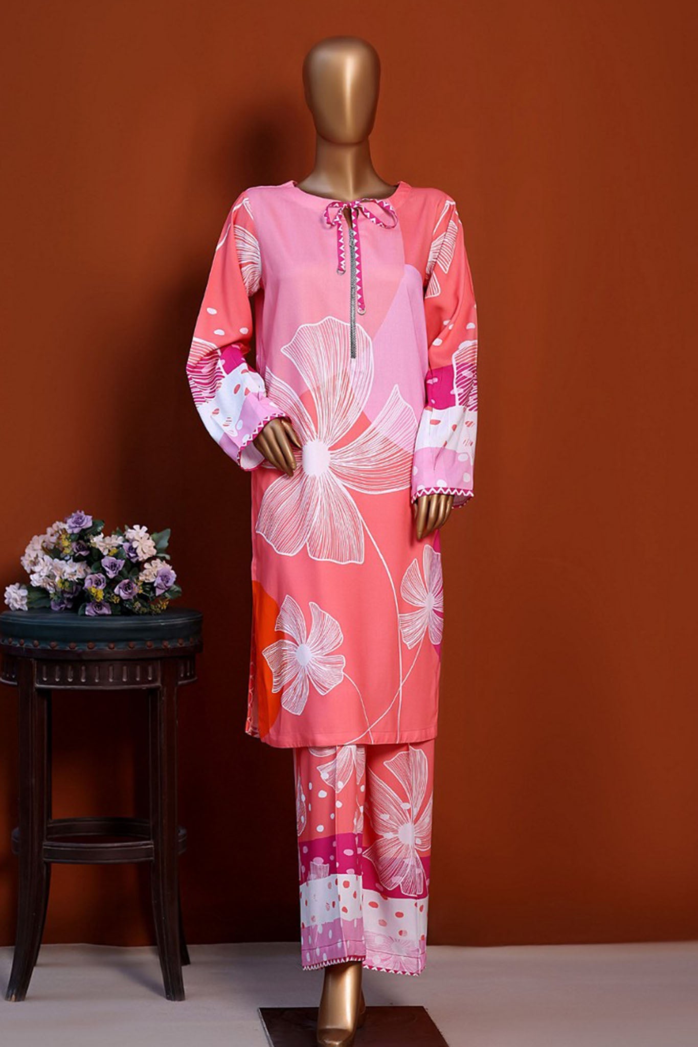 Florence By HZ Stitched 2 Piece Printed Linen Vol-01 Suit-LNP-2P-2501