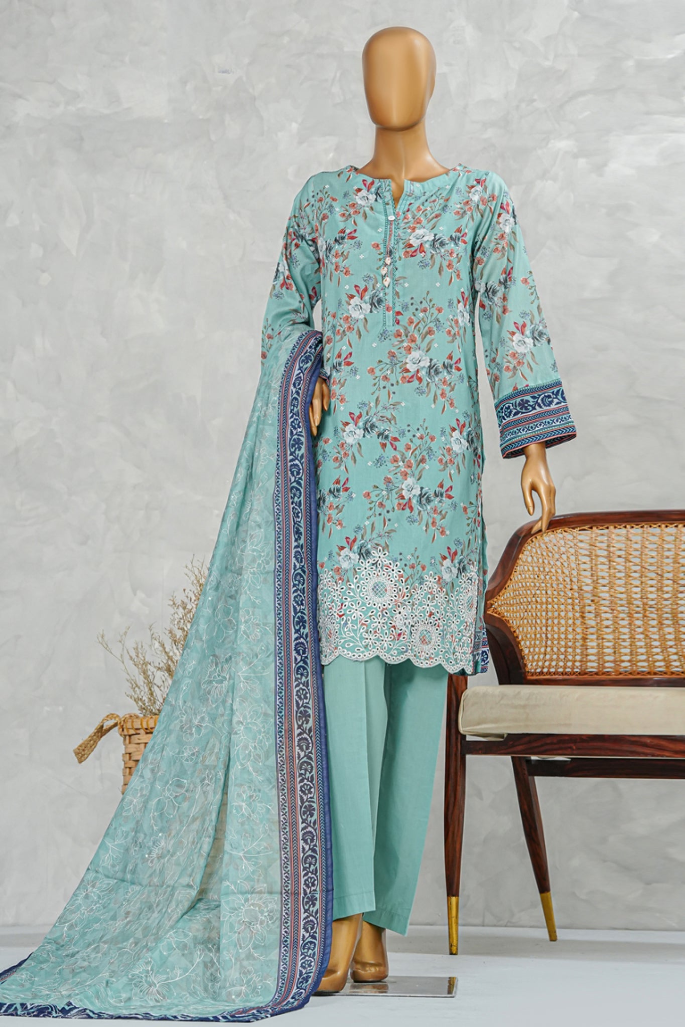 Printkari By HZ Stitched 3 Piece Chikankari Vol-05 Collection'2025-LPE-3P-506