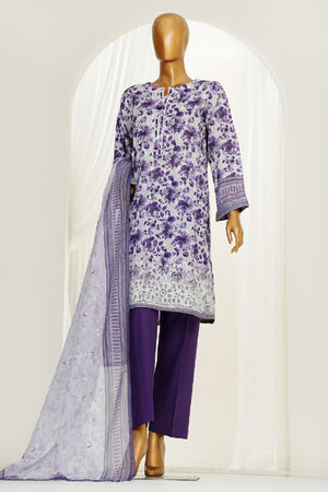 Printkari By HZ Stitched 3 Piece Chikankari Vol-04 Collection'2025-LPK-3P-502