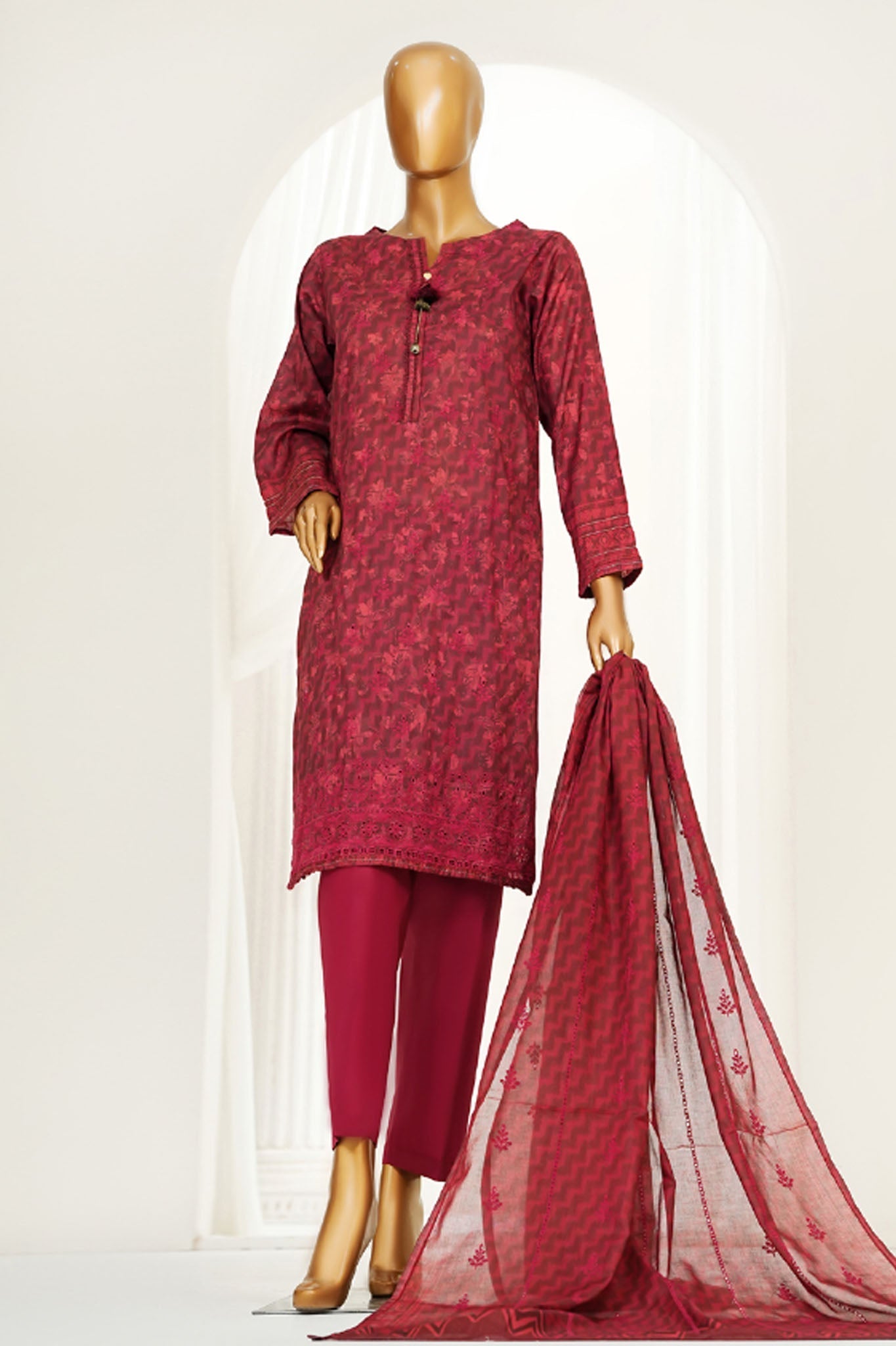 Printkari By HZ Stitched 3 Piece Chikankari Vol-04 Collection'2025-LPK-3P-503