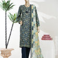 Bin Saeed Stitched 3 Piece Exclusive Printed Lawn Vol-08 Suit-LSM-2875-Blue