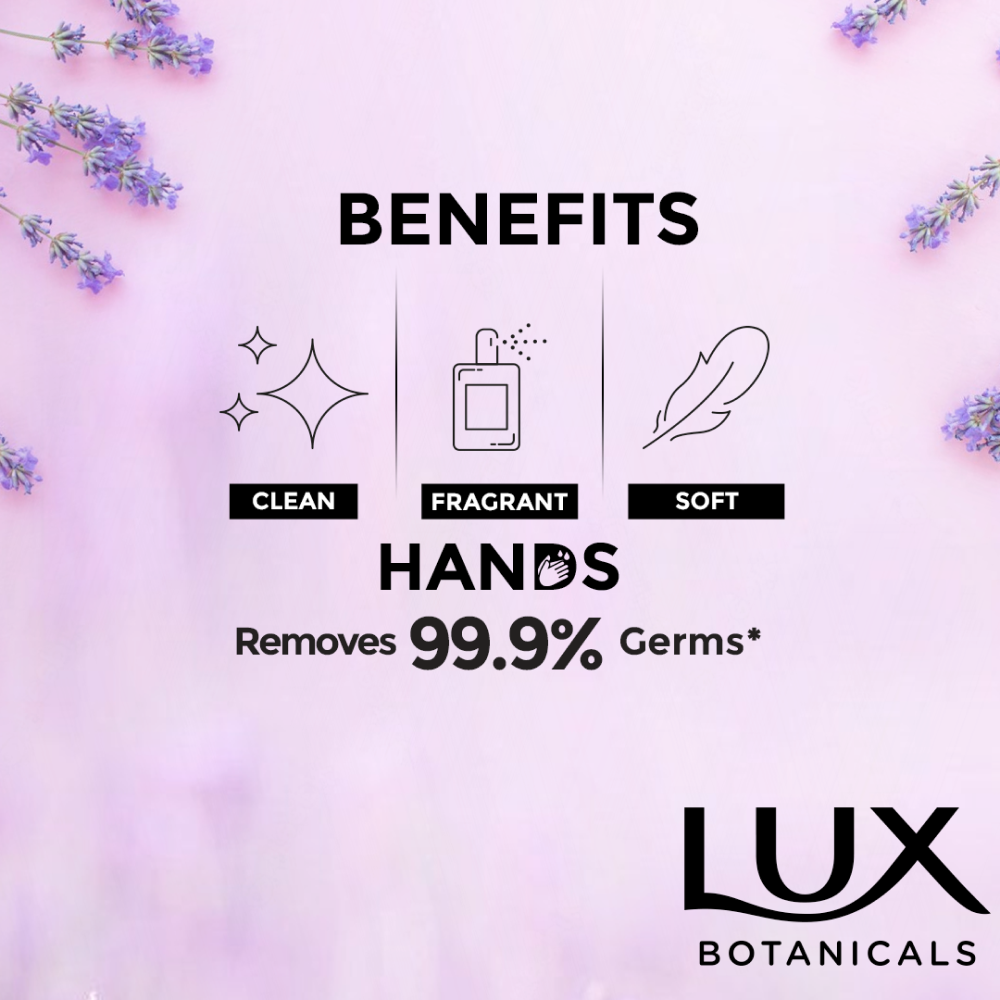 Lux Lavendar Hand Wash Bottle Purple - 220ML