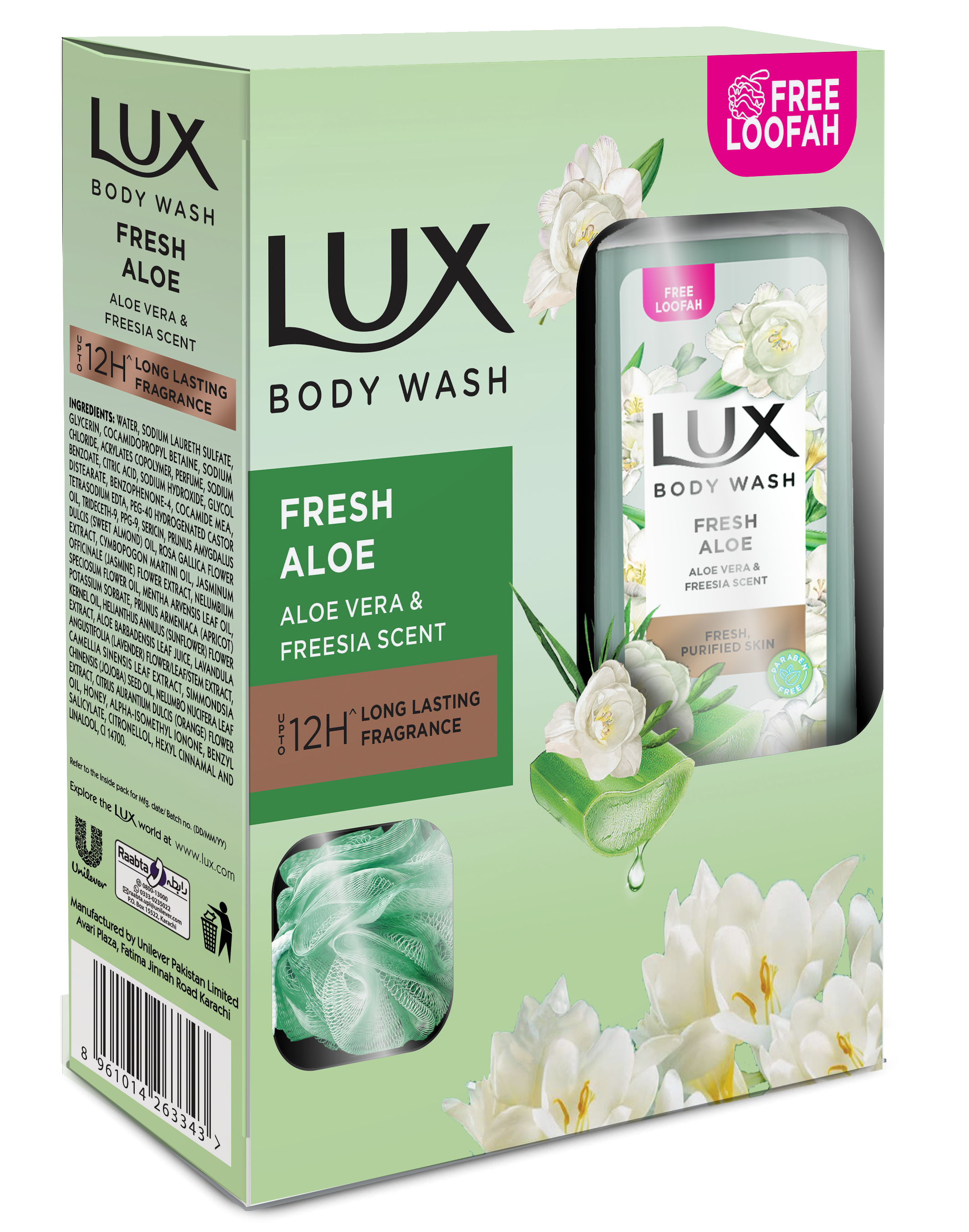 Lux Body Wash Fresh Aloe - 520Ml