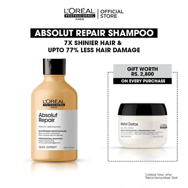 L'Oreal Professional - Serie Expert Absolute Repair Shampoo 300 ML - For Dry & Damaged Hair - My Store