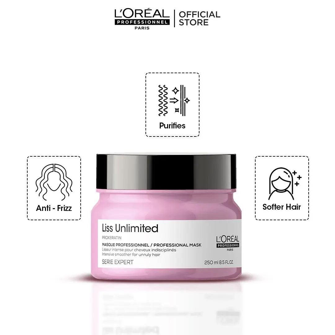 L'Oreal Professional - Serie Expert Liss Unlimited Mask 250 ML - For Frizzy & Unruly Hair - My Store