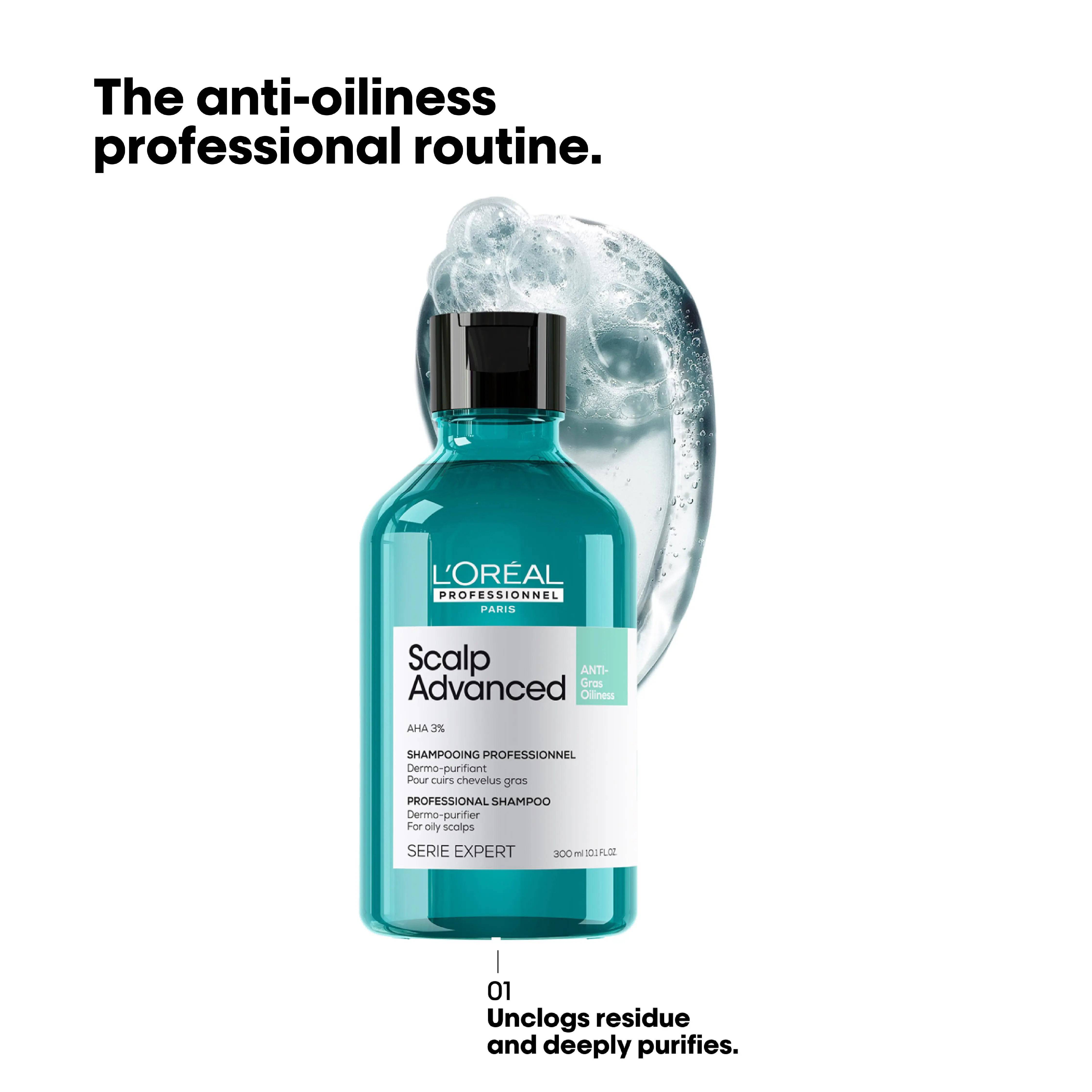L'Oreal Professional - Serie Expert Scalp Advance Shampoo 300 ML - For Oily Scalp - My Store