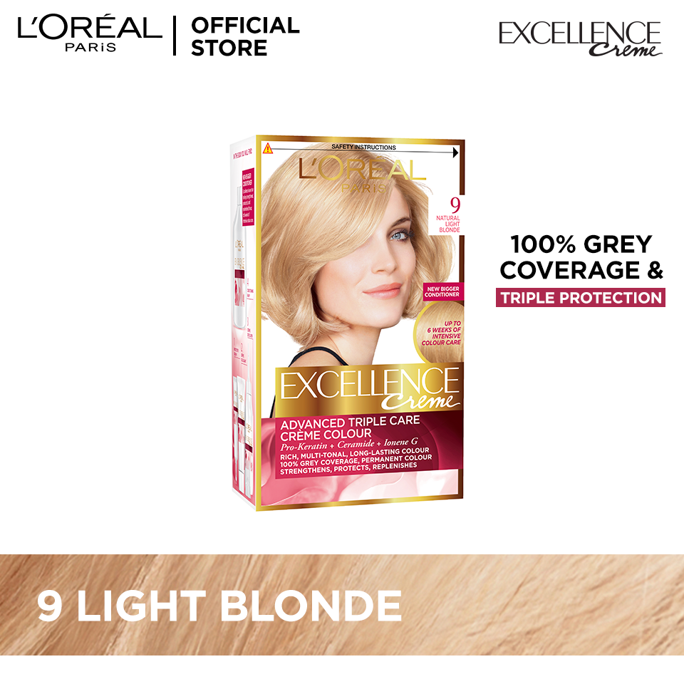 L'Oreal Paris Excellence Creme Hair Color# 9 Very Light Blond