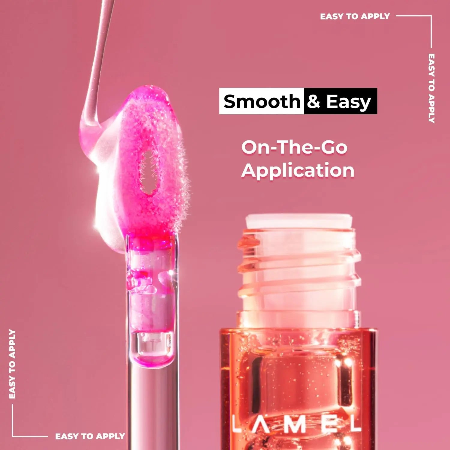 Lamel - All In One Lip Tinted Plumping Oil №402 Pink Sparkle - My Store