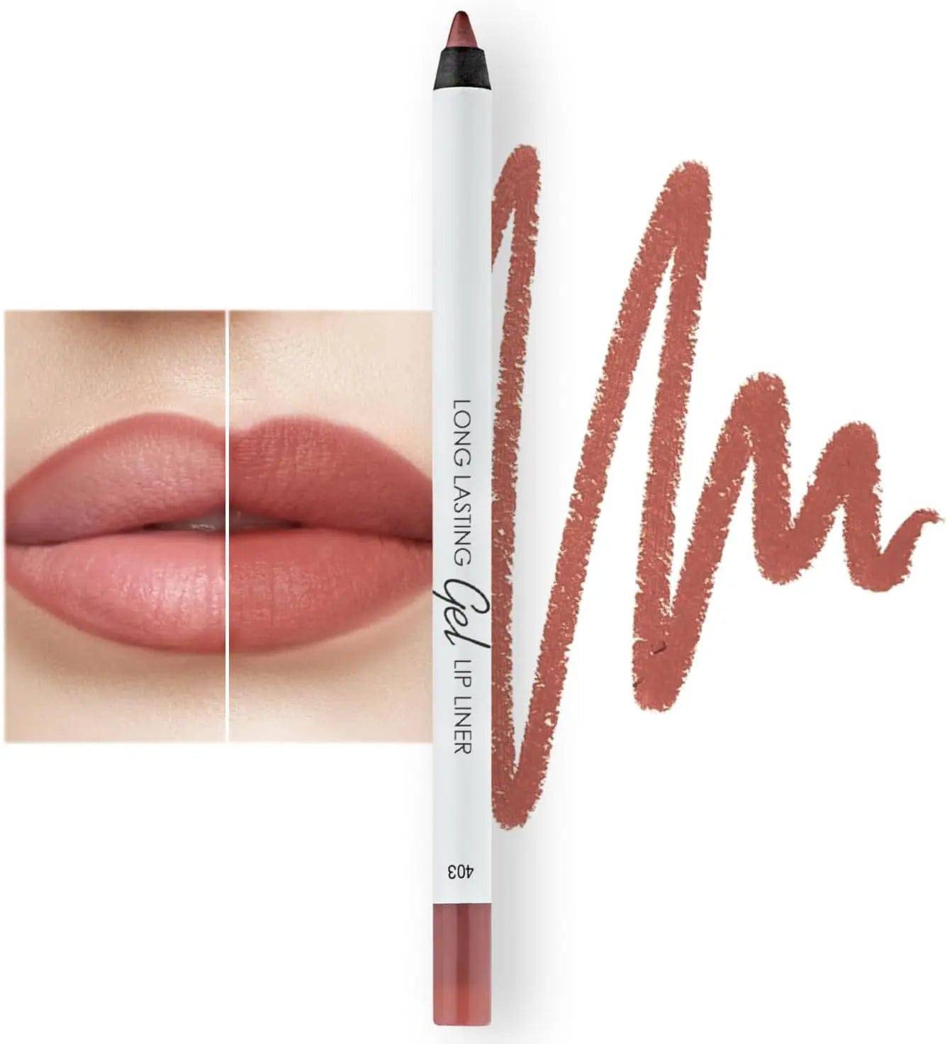 Lamel - Long Lasting Gel Lip Liner №408 Pink Plum - My Store