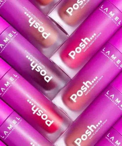 Lamel - Posh Matte Liquid Lip Stain №404 Blush Pink - My Store