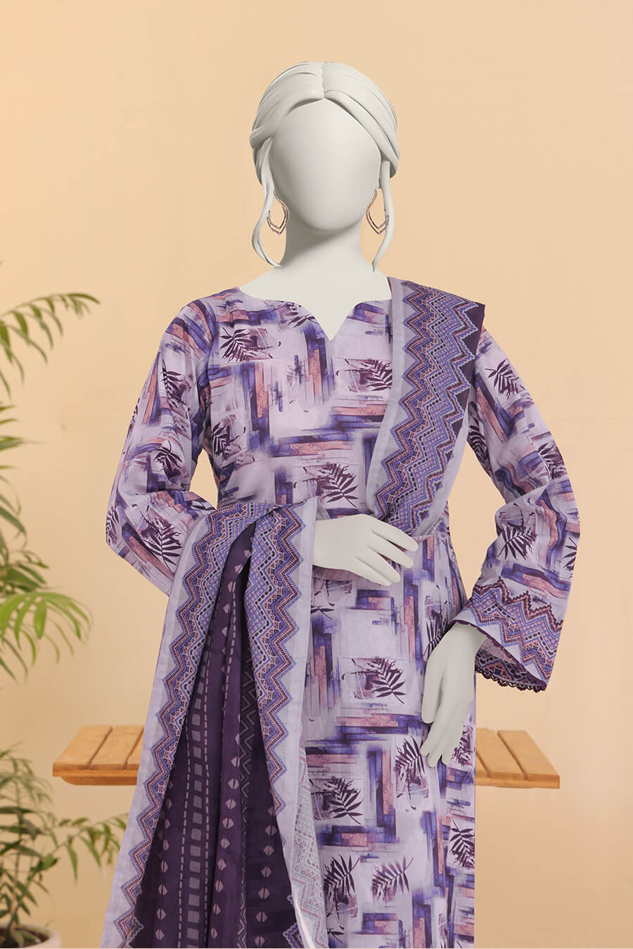 Summer Bloom Edition By Almeerah Unstitched 3 Piece Digital Printed Lawn Collection'2025-Lavender Mist