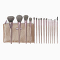 BH COSMETICS Lavish Elegance 15 Pieces Brush Set With Cosmetic Bag