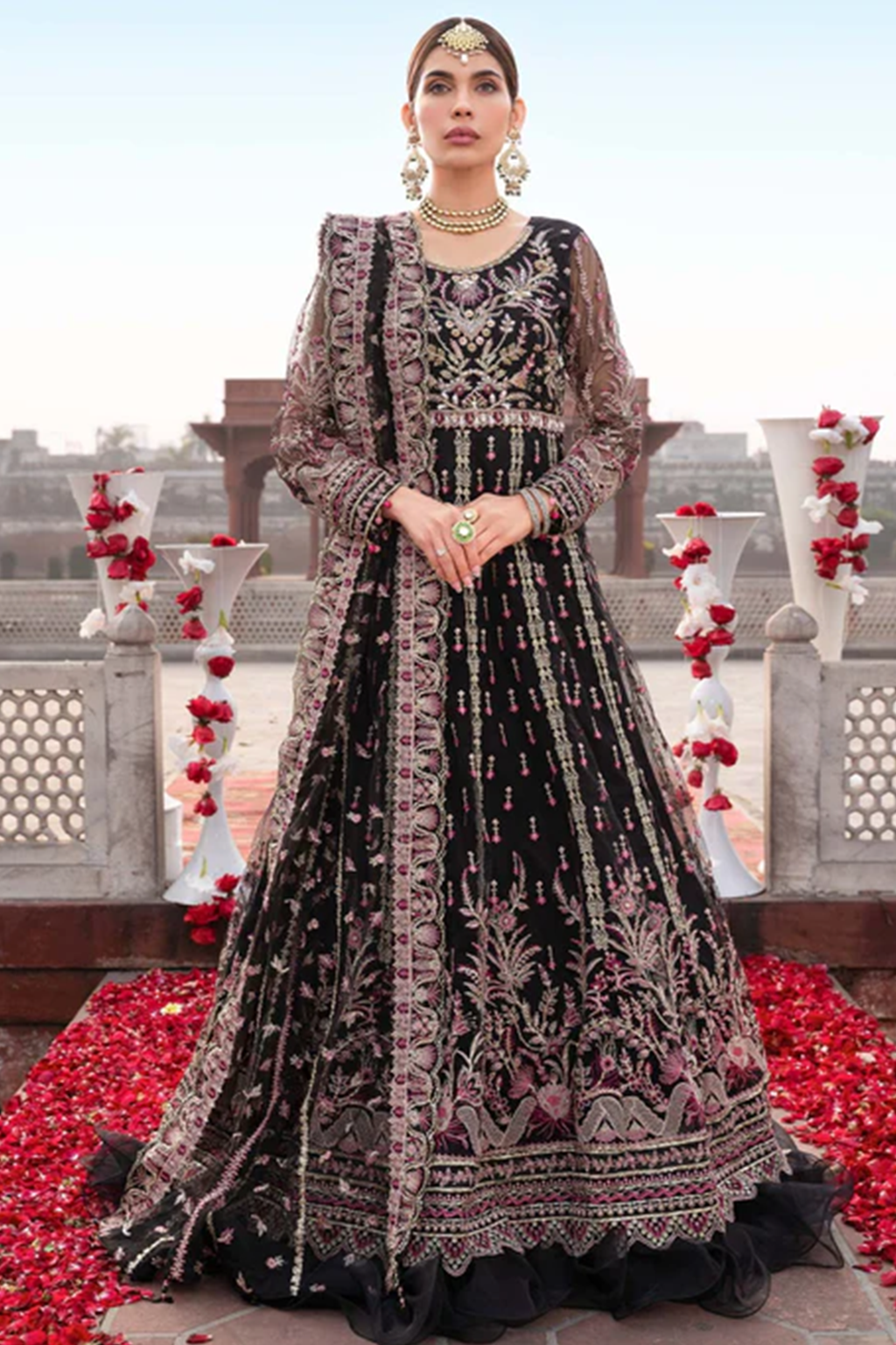 Meeral Unstitched 2 Piece Luxury Formals Pret Collection'2025-Meeral - Ruhaniyaat - MB-08 - Meeral Luxe