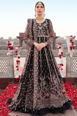 Meeral Unstitched 2 Piece Luxury Formals Pret Collection'2025-Meeral - Ruhaniyaat - MB-08 - Meeral Luxe