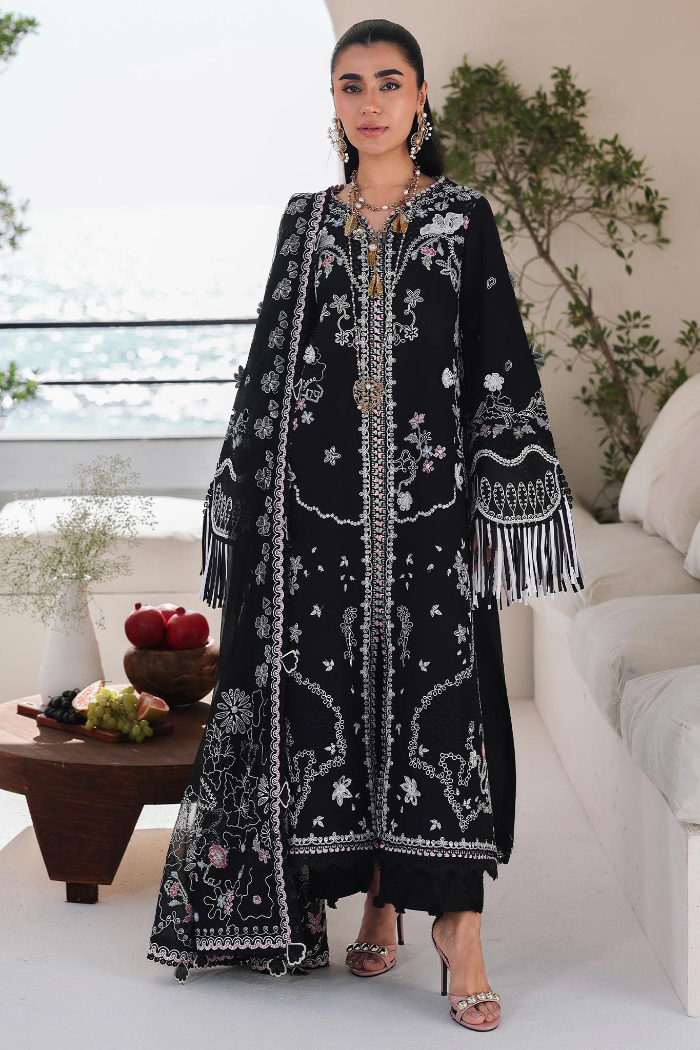 Sahil By Qalamkar Unstitched 3 Piece Luxury Lawn Suit-SA-02-Liana
