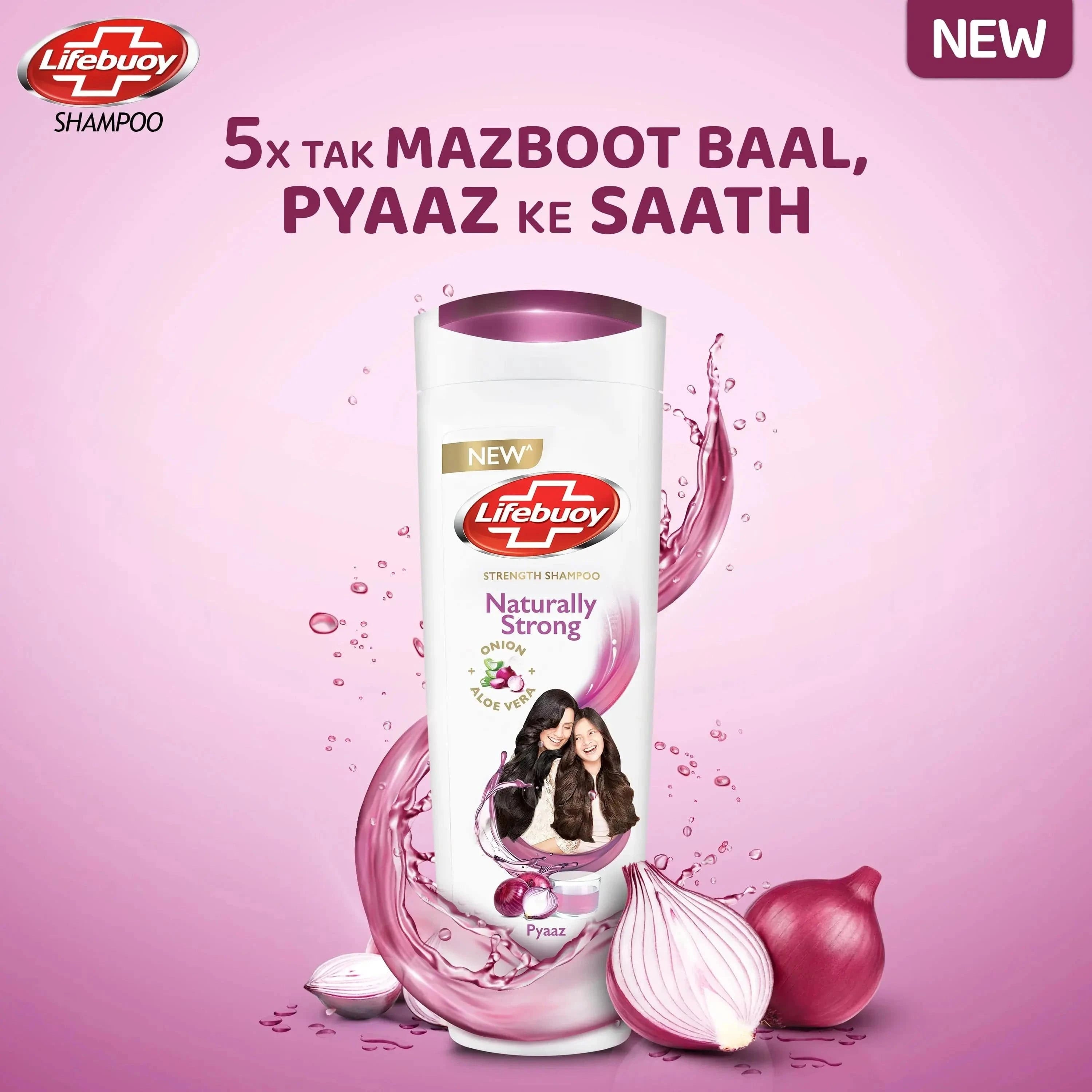 Lifebuoy Naturally Strong Shampoo - 90ML - My Store