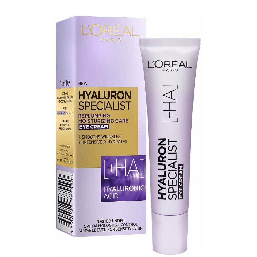 L'Oreal Paris Hyaluron Expert Replumping Moisturizing Eye Cream 15ml