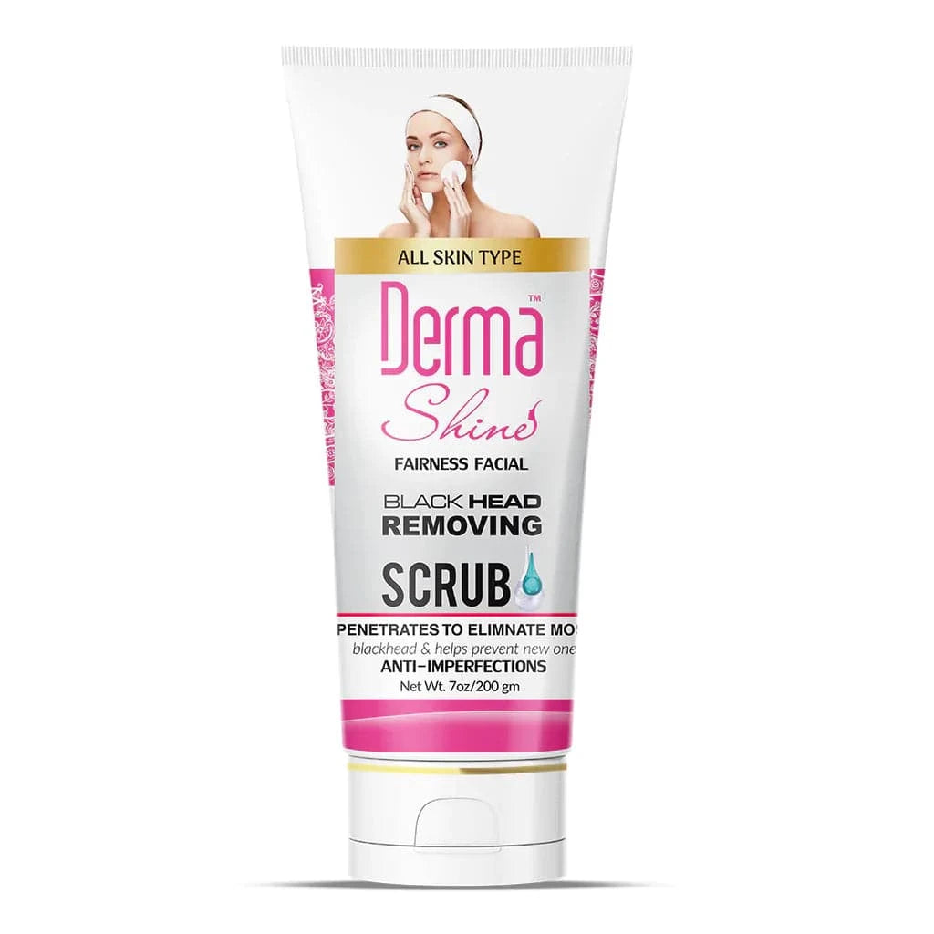 Derma Shine Fairness Facial Black Head Removing Scrub 200Gm - My Store