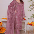 Carnation By Azmeerah Stitched 3 Piece Festive Pret Chiffon Suit-03-Lustrous Blush