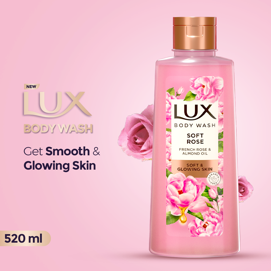 Lux Soft Rose French Rose & Almond Oil Body Wash 520ml