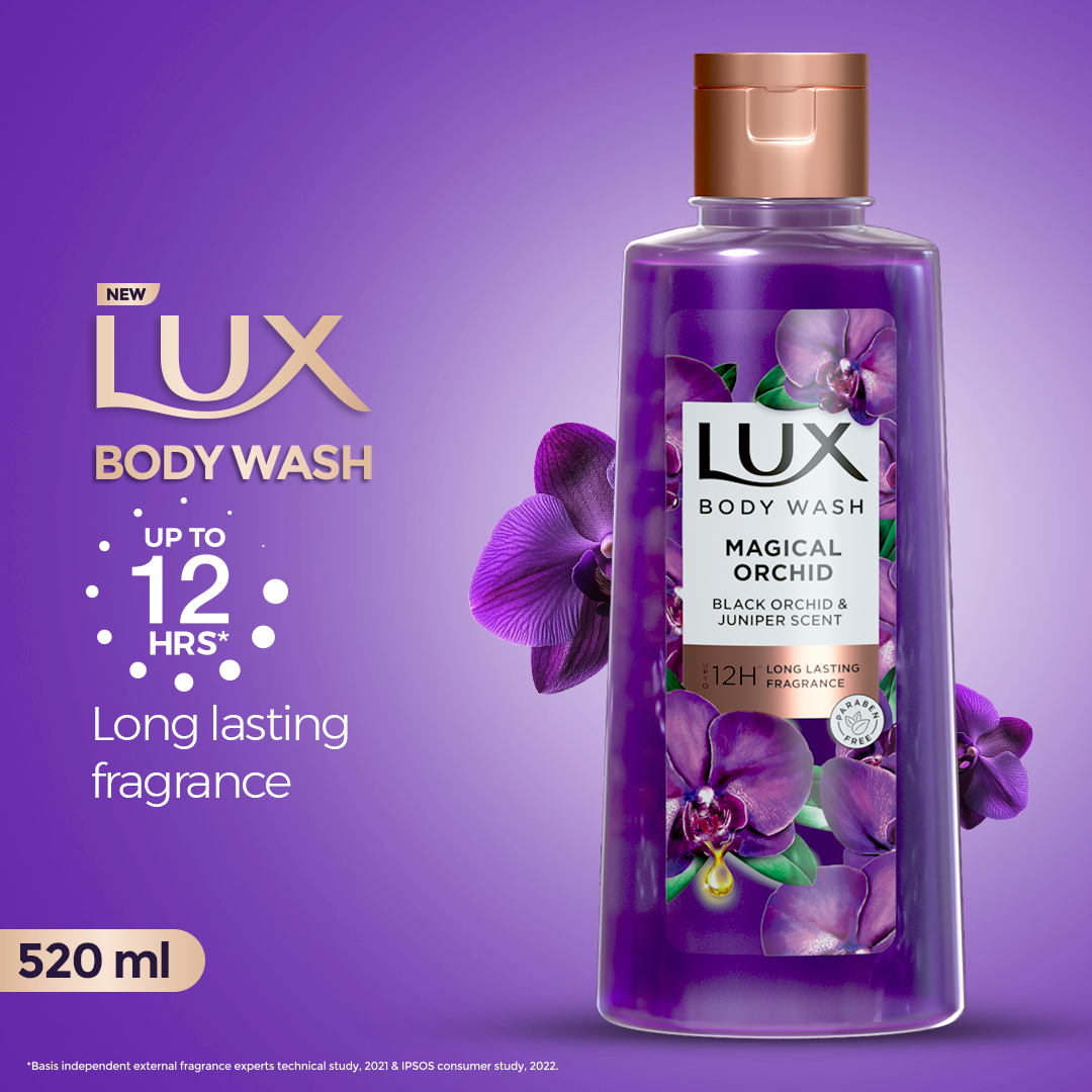Lux Body Wash Magical Orchid Black Orchid & Juniper Scent 520ml