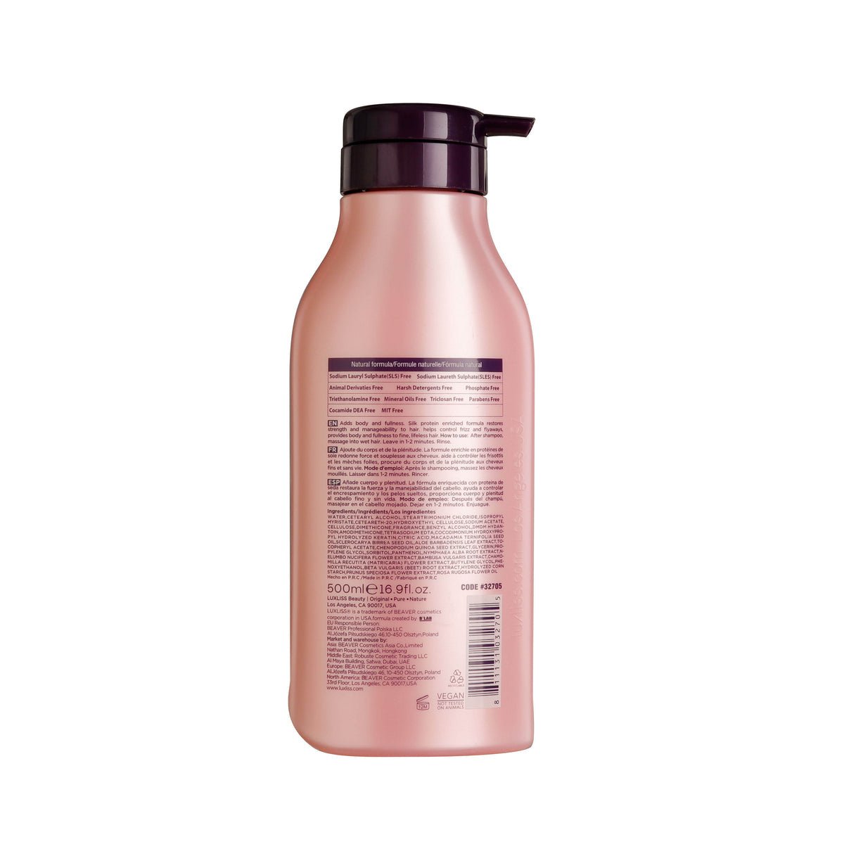 Luxliss Cherry Blossom & Rose Volumizing Hair Care Conditioner 500Ml