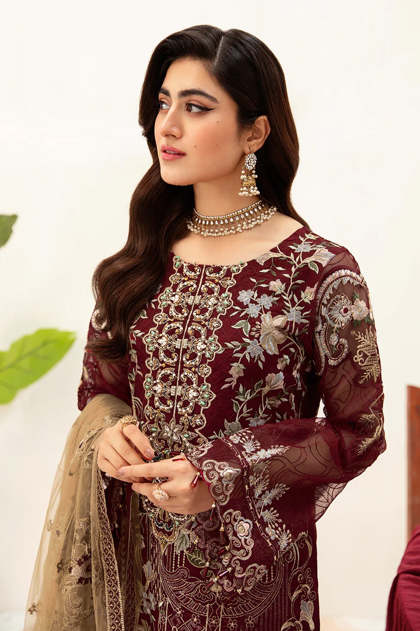 Minhal by Ramsha Unstitched 3 Piece Formals Vol-10 Collection'2025-M-1003