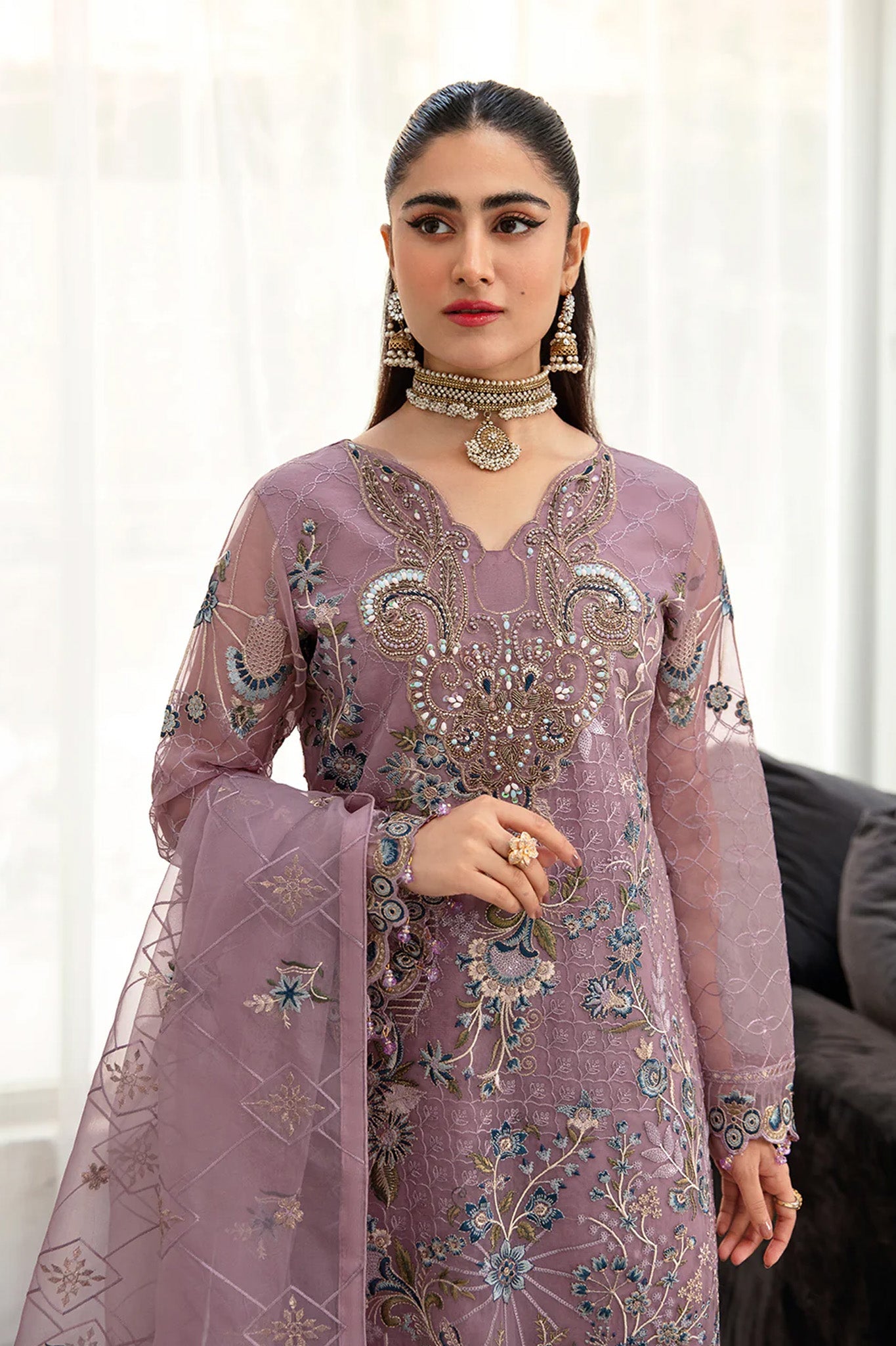 Minhal by Ramsha Unstitched 3 Piece Formals Vol-10 Collection'2025-M-1005