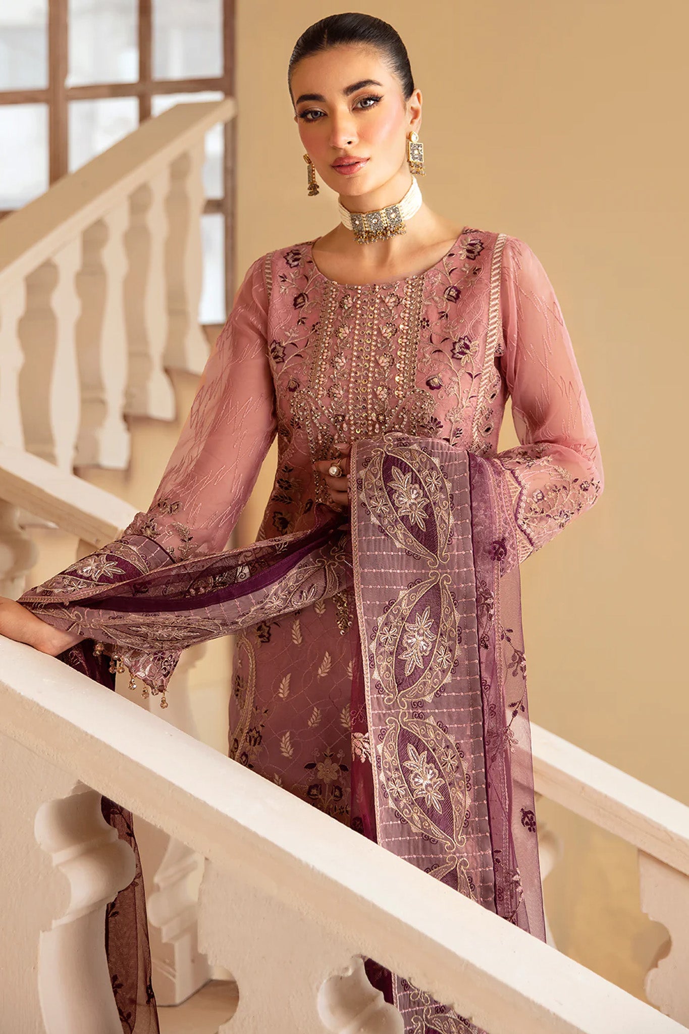 Minhal by Ramsha Unstitched 3 Piece Formals Vol-12 Collection'2025-M-1210