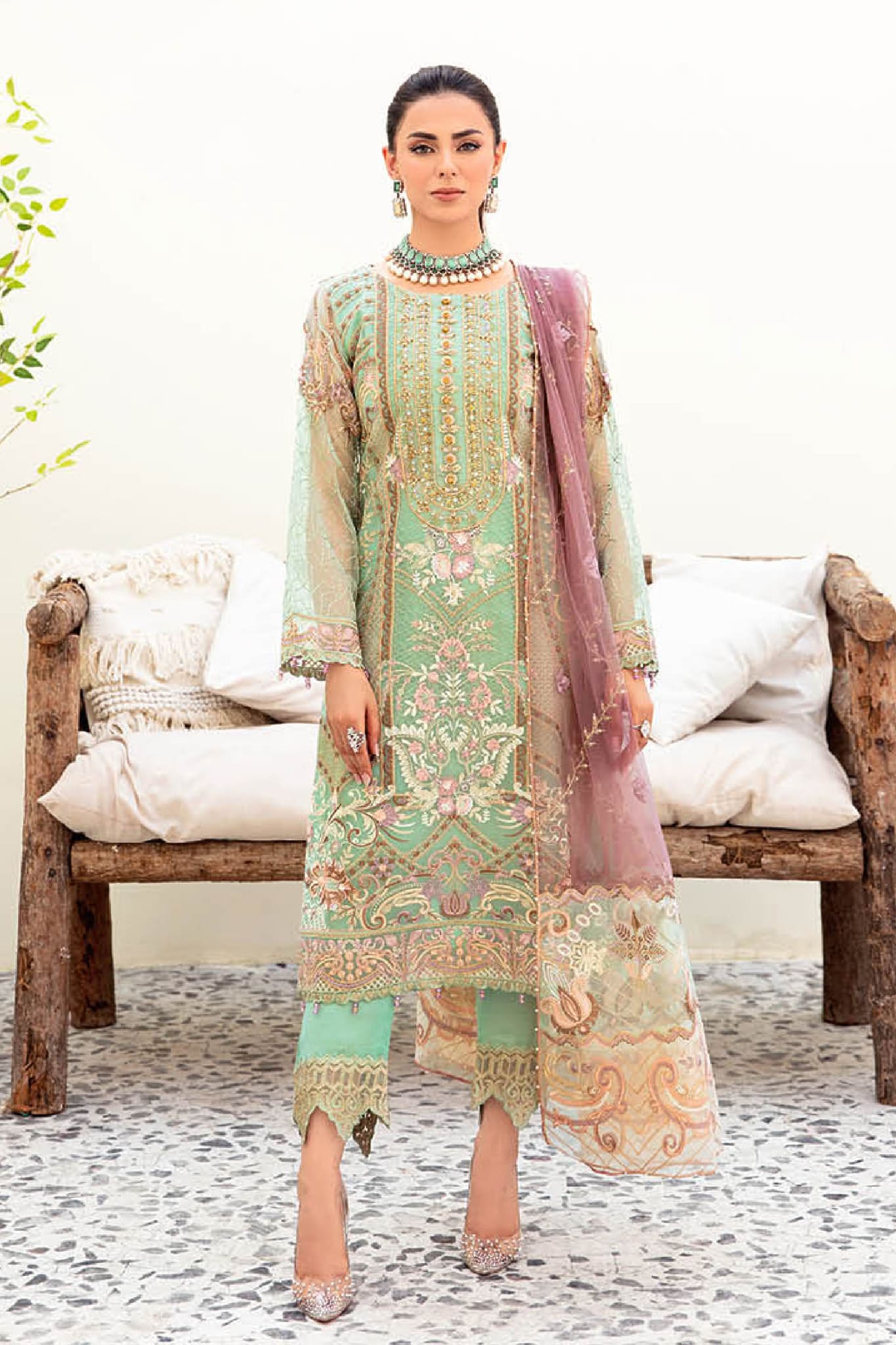 Minhal by Ramsha Unstitched 3 Piece Formal Vol-09 Collection'2023-M-905