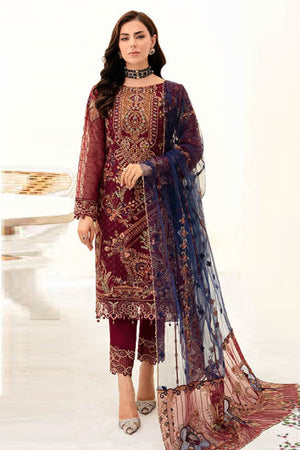 Minhal by Ramsha Unstitched 3 Piece Formal Vol-09 Collection'2023-M-908