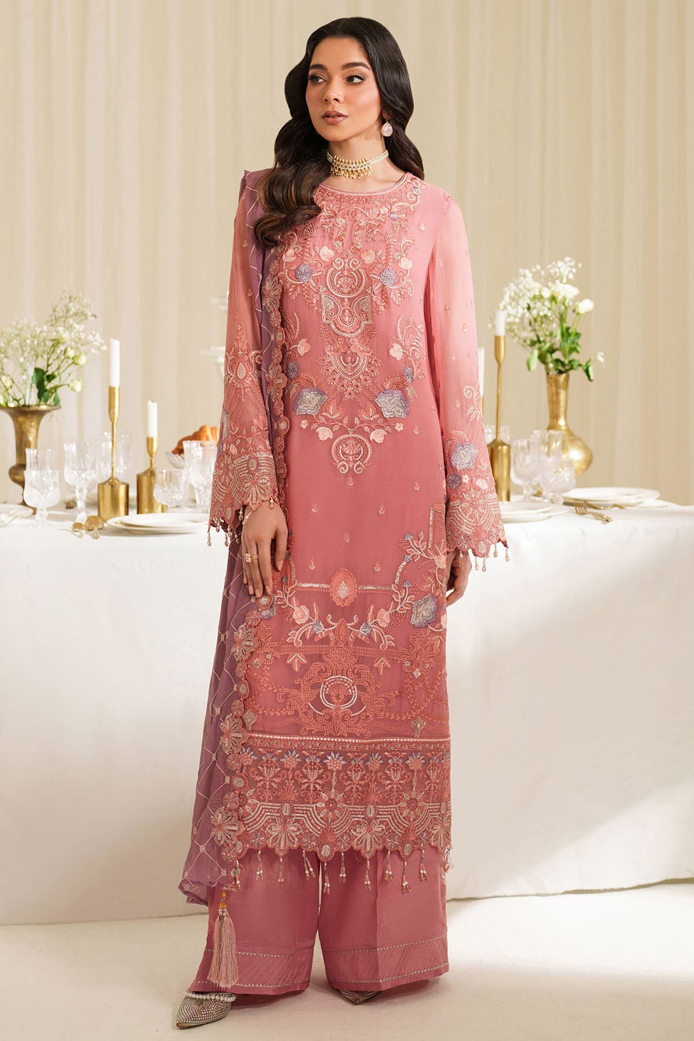 Noore By Imrozia Serene Unstitched 3 Piece Luxury Chiffon Suit-M-91-Luna
