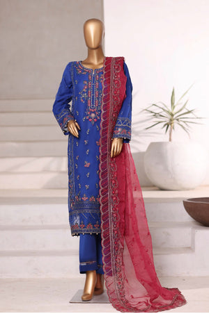 Mahpara by Sada Bahar Stitched 3 Piece Festive Formals Vol-18 Collection'2025-Ma-41-R Blue