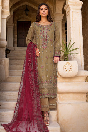 Mahpara by Sada Bahar Stitched 3 Piece Festive Formals Vol-17 Collection'2025-MA-41-CHEKO