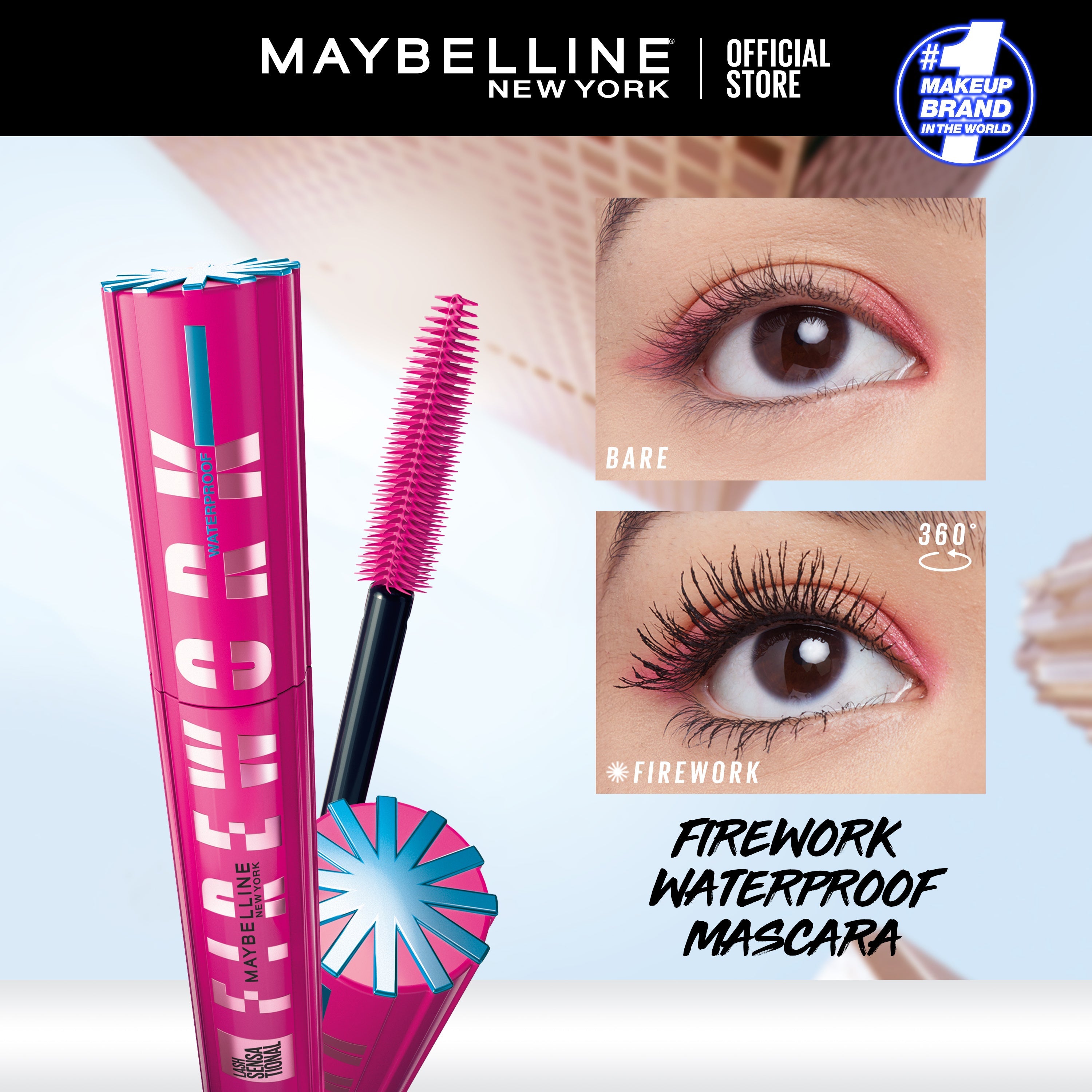 Maybelline - Lash Sensational Firework Washable Mascara Makeup
