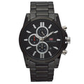 Mini Focus Black Stainless Steel Black Dial Chronograph Quartz Watch for Gents - MF0134G-04