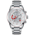 Mini Focus Silver Stainless Steel Silver Dial Chronograph Quartz Watch for Gents - MF0285G-01