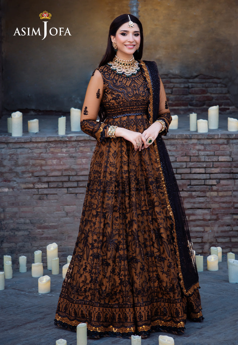 Asim Jofa Vasl Ajyv-08 Embroidered Net 3 Pcs