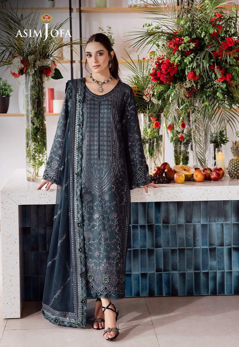 Asim Jofa Uraan Ajur-01 Embroidered Lawn 3 Pcs