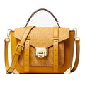 Michael Kors Manhattan Medium Leather and Logo Satchel - 35F1GNCS6V