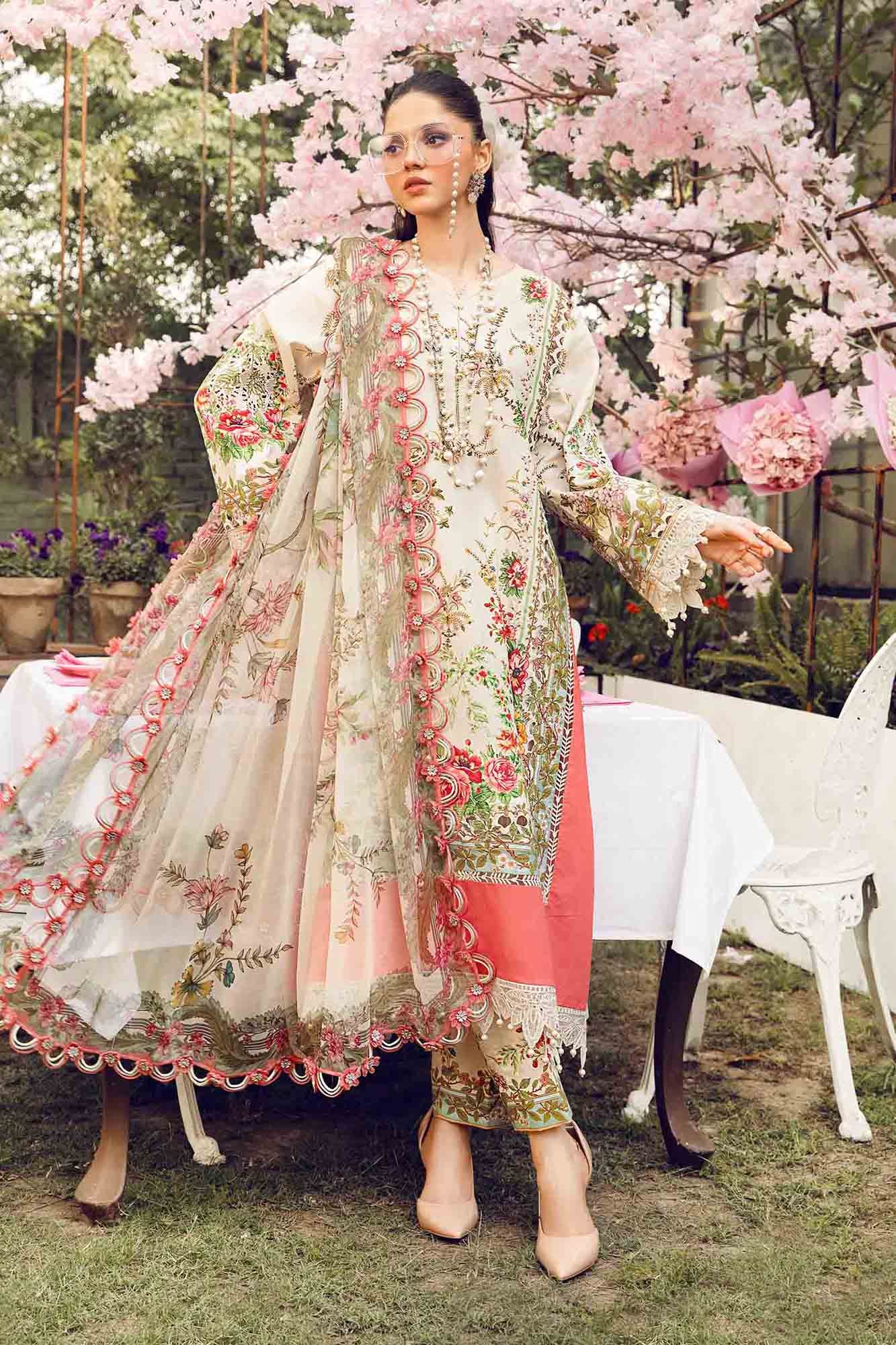 M.Prints By Maria B Unstitched 3 Piece Eid Edit Summer Collection'2025-MPT-05-A