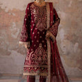 Saanjh By Emaan Adeel Unstitched 3 Piece Velvet Edit Suit-Tara