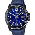 Casio Blue Leather Strap Blue Dial Quartz Watch for Gents - MTP-VD01BL-2BVUDF(AG)