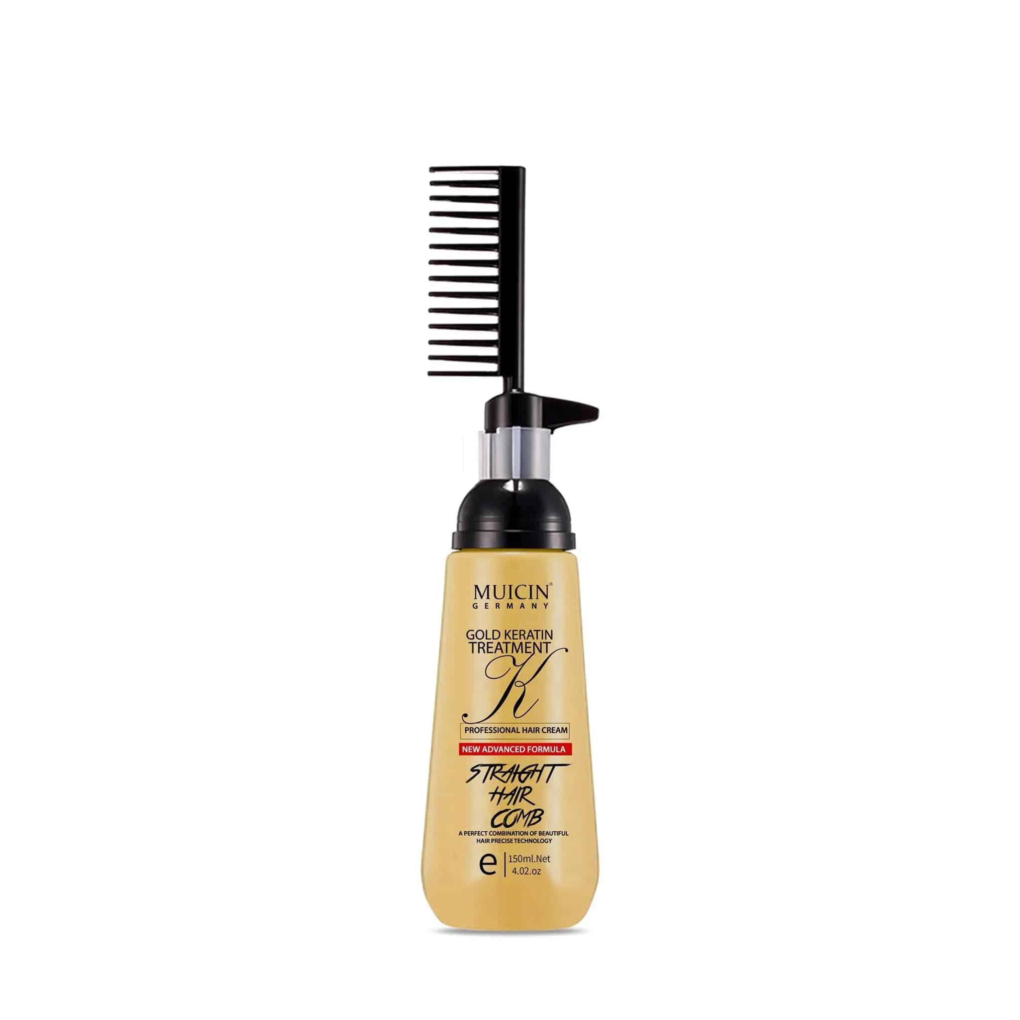 MUICIN - 24k Gold Comb Hair Straightening Cream - 150g - My Store