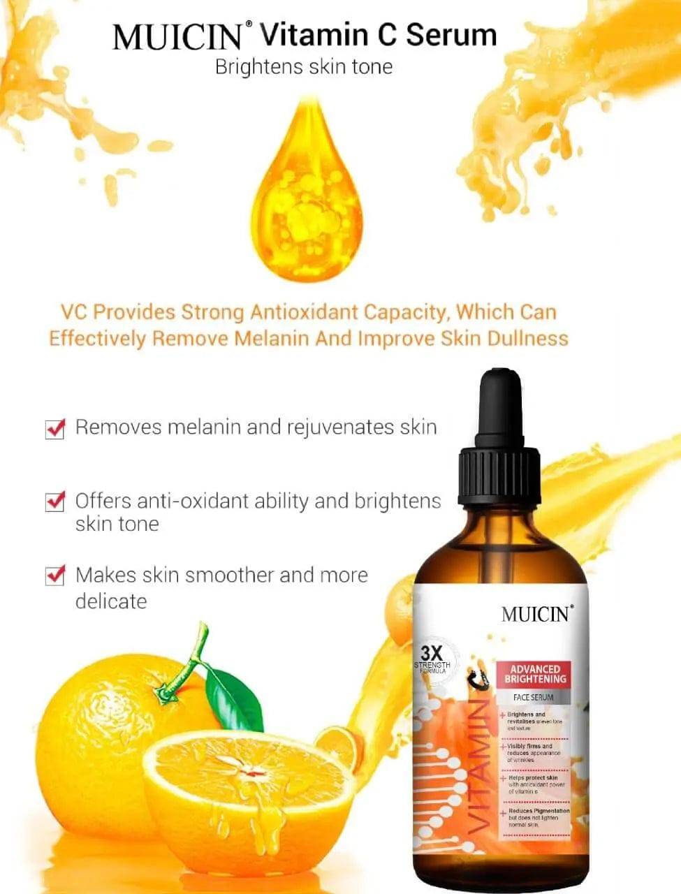 MUICIN - 3X Advanced Brightening Vitamin C Serum - 100ml - My Store