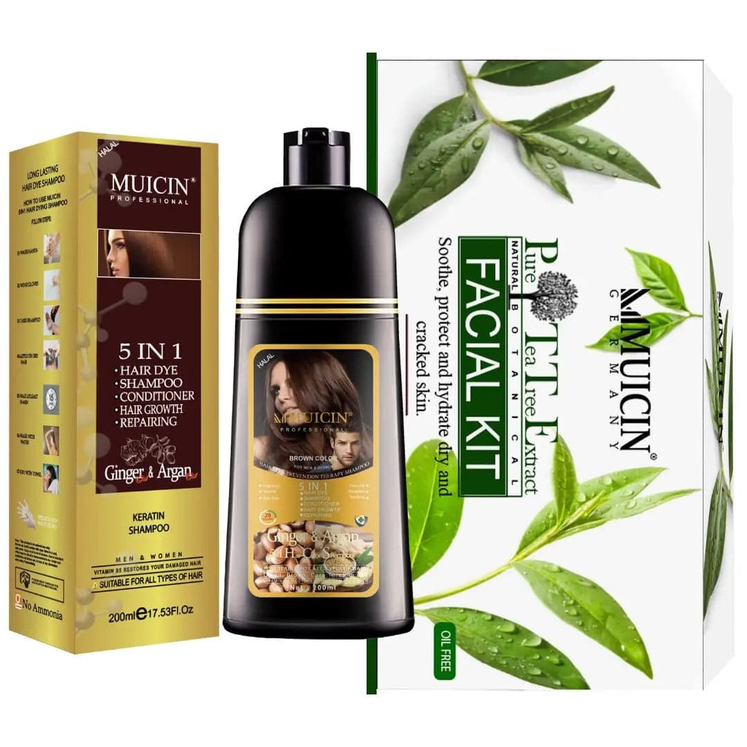 MUICIN - 5 in 1 Hair Color Shampoo With Ginger & Argan Oil - My Store
