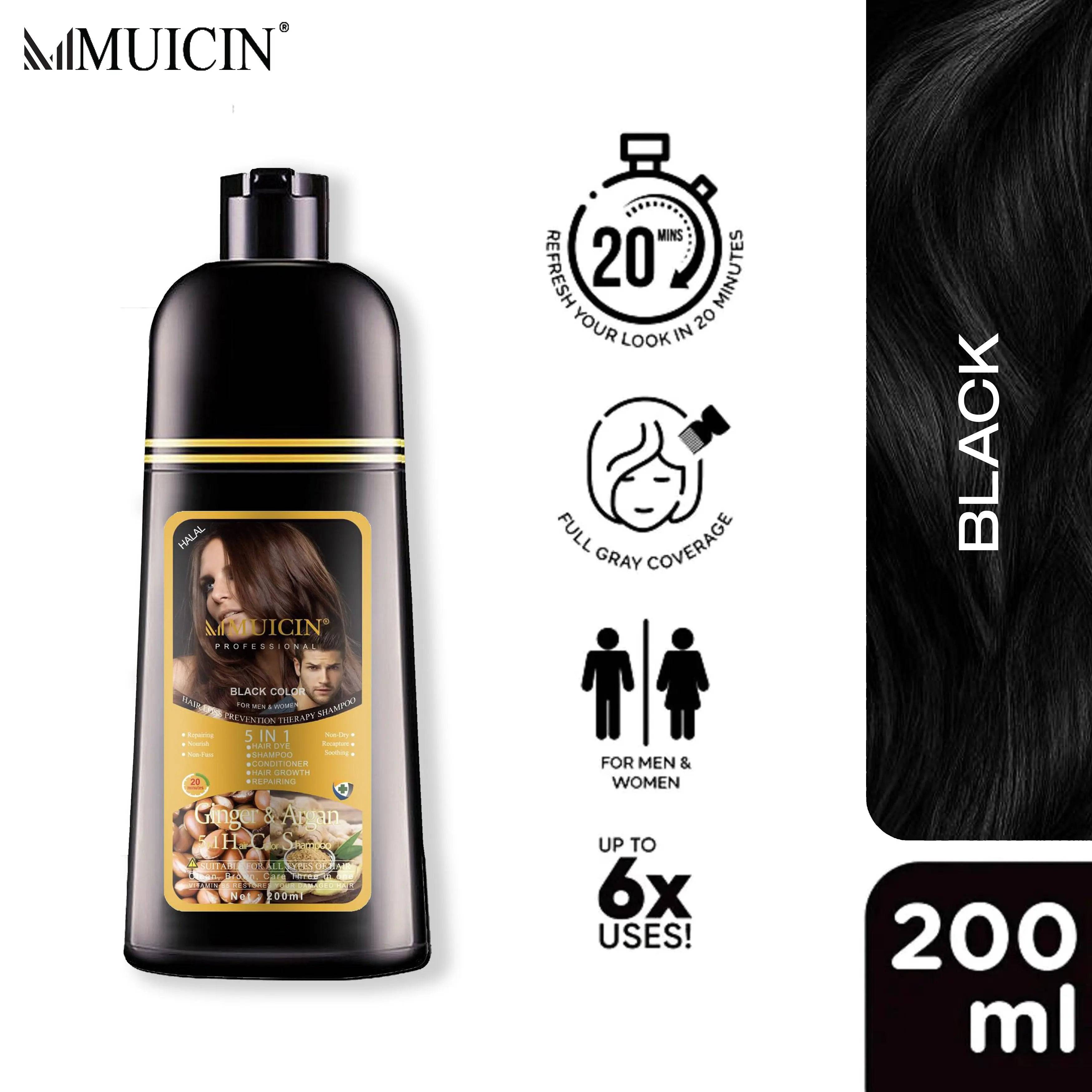 MUICIN - 5 in 1 Hair Color Shampoo With Ginger & Argan Oil - My Store